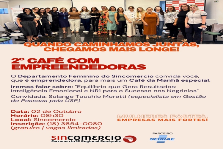 Notícia: ☕✨ 2º Café com Empreendedoras ✨☕